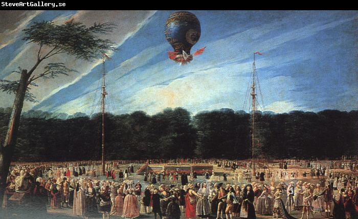 Antonio  Carnicero Balloon Ascent at Aranjuez